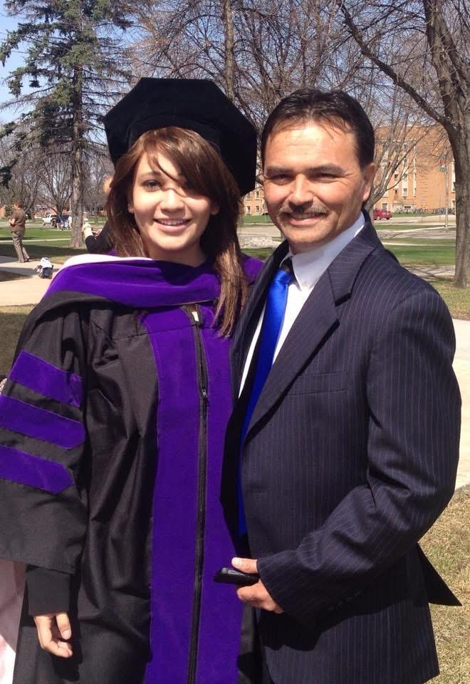 Patrick and Gina at her J.D. graduation, University of North Dakota