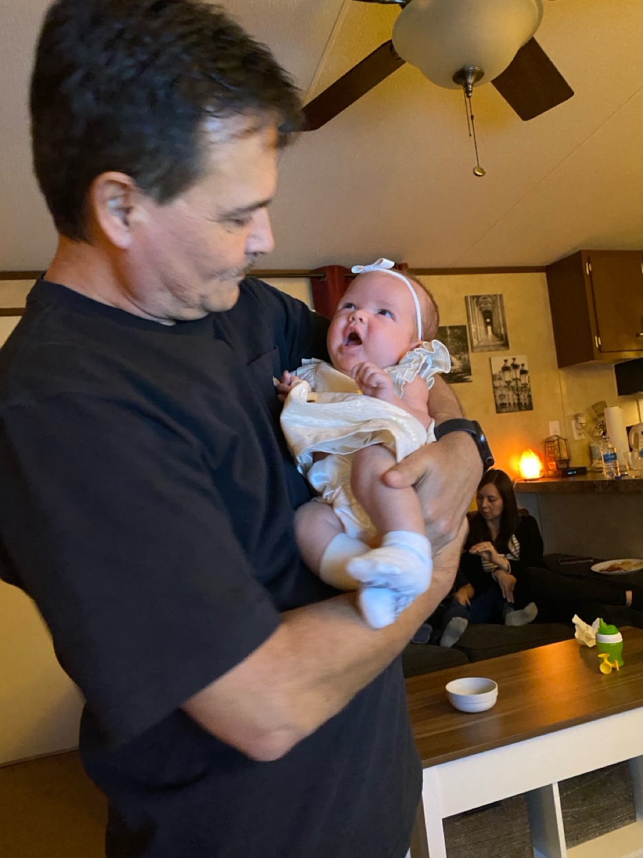 PopPop holding baby Lilou