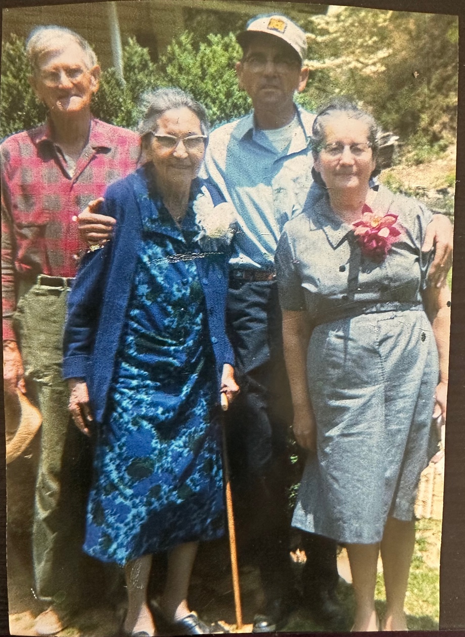Pat and Caroline Sneed with Cam and Mindy Sneed on the Qualla Boundary